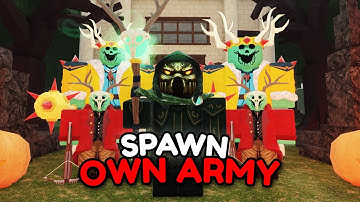 I BUILT AN INSANE ARMY using NEW NECROMANCER CLASS in 99 NIGHTS IN THE FOREST ROBLOX