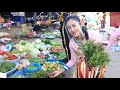 Market show : Have you ever seen this flower at your place? / Sdao salad recipe