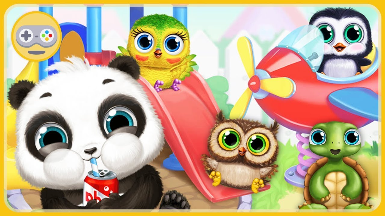 Малыш Панда Лу и друзья - Игры на детской площадке и заботы с малышом Лу * мультик игра для детей