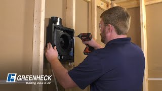 Greenheck MultiSPEC™ SP-LP Low-Profile Exhaust Fans - Wall Mount Installation Guide