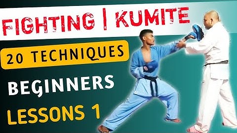Kumite For Beginners Lessons 1 | 20 Fighting Techniques Tips For Beginners