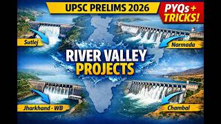 Multipurpose River Valley Projects in India 🔥 | Damodar, Bhakra Nangal, Sardar Sarovar | UPSC Prelim