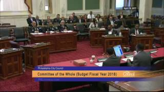 FY2018 Philadelphia City Council Budget Hearing 4-18-2017 Philadelphia Police Department