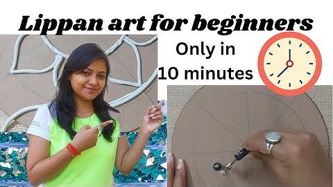 10 मिनट में #Lippan art सीखने का सबसे आसान तरीका 😱😱😱 | Lippan art tutorial | wall decor ideas