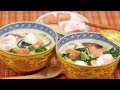 Odamaki-mushi (Egg Custard with Udon Noodles) Recipe 小田巻き蒸し（うどん入り茶碗蒸し） 作り方 レシピ