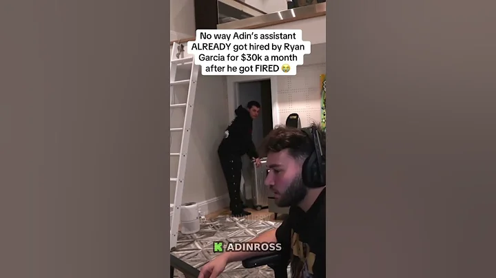 Adin Ross Assistant Got FIRED & Immediately Left For 30K A Month😳 #adin #funny #ishowspeed #clips