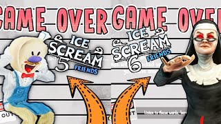 Ice Scream 5 Father Joseph Secret Game Over Scenes Vs Ice Scream 6 Sister Madeline Game Over Scenes