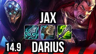 JAX vs DARIUS (TOP) | 9 solo kills, 5k comeback, 38k DMG | BR Master | 14.9