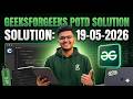 GeeksforGeeks POTD Solution | 19-05-2026 | Minimum Multiplications to reach End