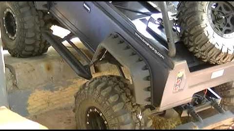 axial SCX10 dingo SUPERSIZED with some sick superswampers on it!