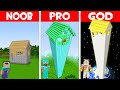 I FOUND HIGHEST SKYSCRAPER HOUSE! HIGHEST SKYSCRAPER BASE in Minecraft NOOB vs PRO vs GOD!