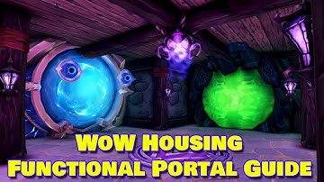 How I Built Magic Portal Doors That Actually Work! (WoW Housing)