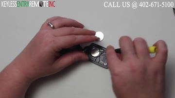 How To Replace A 1995 - 1996 Pontiac Sunfire Key Fob Remote Battery