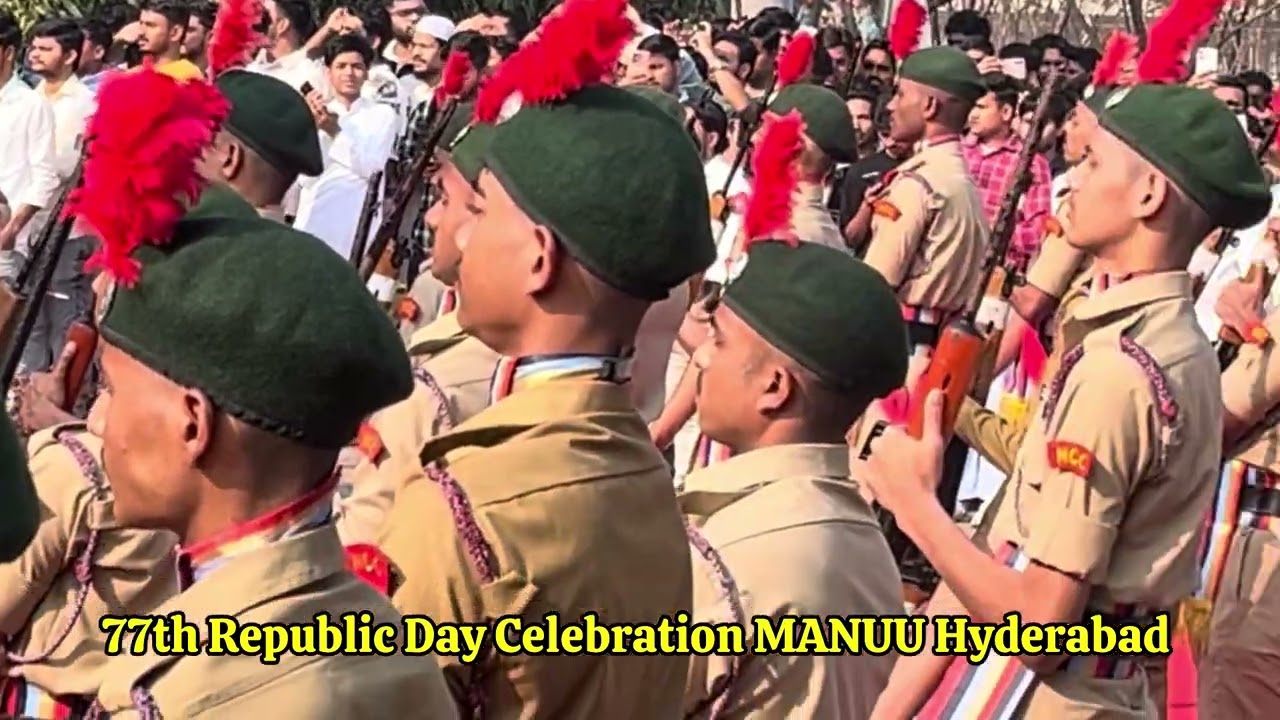 77th Republic Day Celebration Maulana Azad National Urdu University#technolex #manuu #republicday 