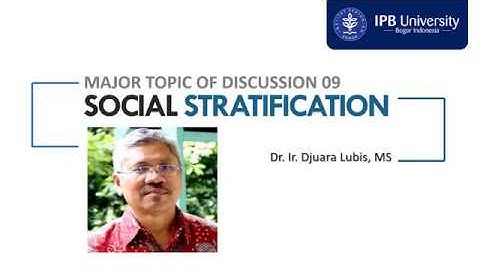 General Sociology - Social Stratification (Part 1)