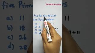 Finding sum of first five prime numbers #shorts #maths #youtubeshorts #shortsfeed