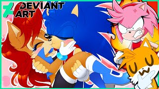 Sonic & Amy VS DeviantArt - SONIC BOOM EDITION (FT Tails) 