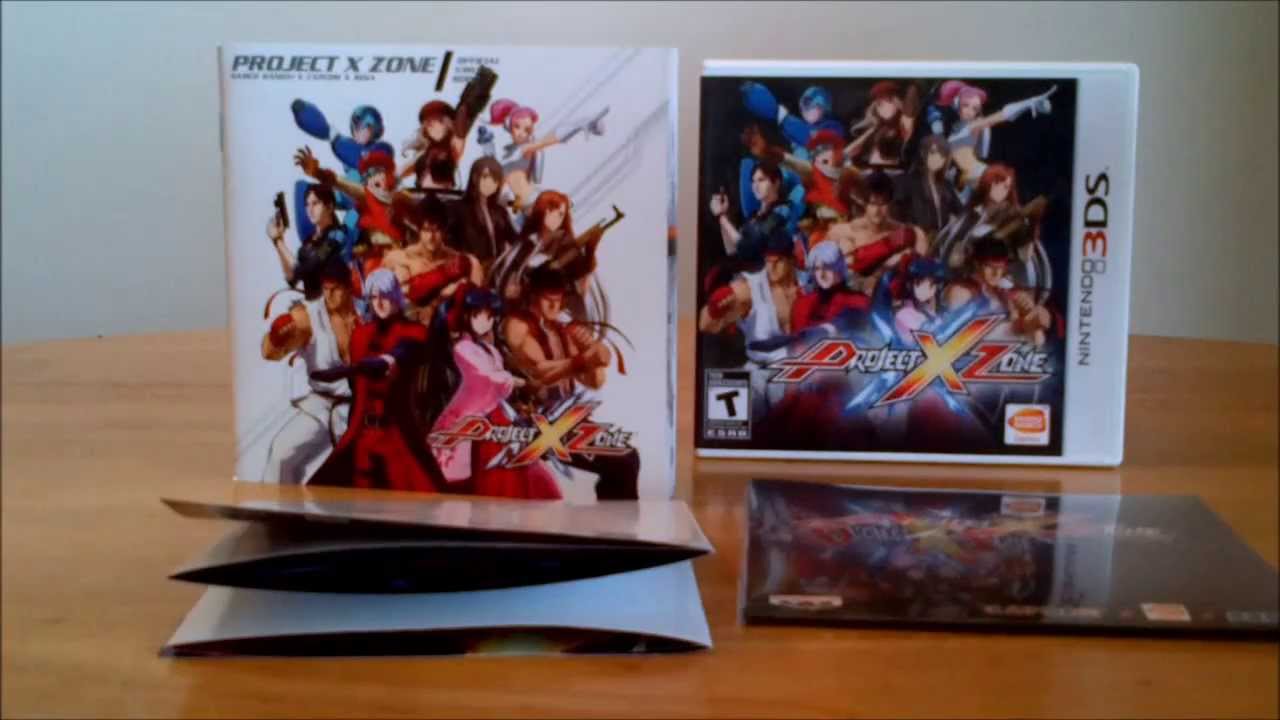 Project X Zone 3ds Limited Edition Unboxing Youtube