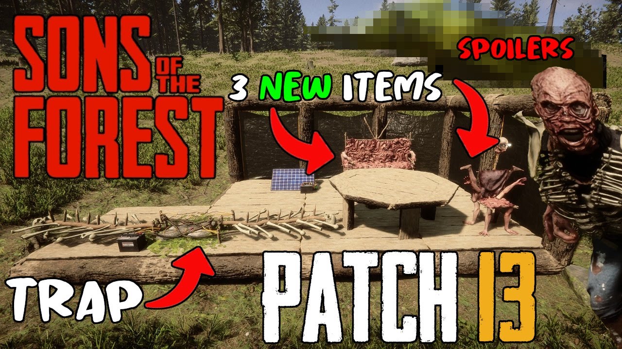 Patch 13 - New Blueprint - Multi-Trap - Sons Of The Forest 