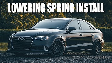 2017 Audi A3 Lowering Springs Install - Perfect Daily Height!!