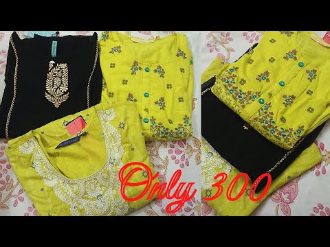 Ajio Branded Kurti's under Rs.200/- Haul \ Affordable Office / College Wear Kurti  Haul - YouTube