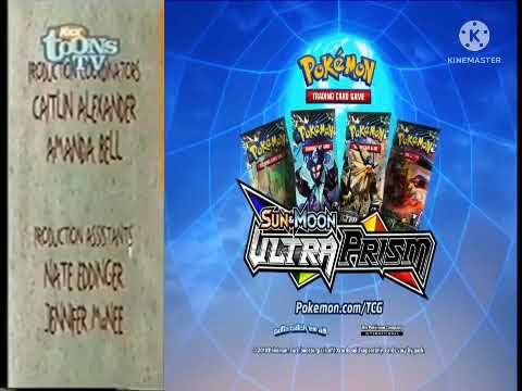 NickToons TV UK Split Screen Credits With Pokémon TCG Commercial 2003