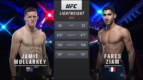 Jamie Mullarkey vs. Fares Ziam FULLFIGHT Highlights - UFC Fight Island 6