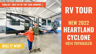 RV TOUR: 2022 HEARTLAND CYCLONE 4014 TOY HAULER | RV OF THE YEAR FINALIST by RVLove | Marc & Julie Bennett 10,977 views 2 years ago 6 minutes, 33 seconds