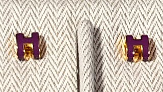 Anemone mini pop H earrings from HERMES