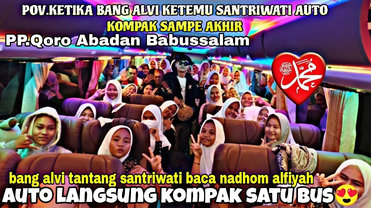 PENGAMEN SHOLAWAT//POV BANG ALVI KETEMU SANTRIWATI AUTO KOMPAK SHOLAWAT 😍🥰