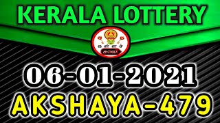 Akshaya-479 Kerala Lottery Guessing Today 06.01.2021 களளசசவ Ak-479