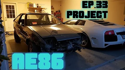 Ep.33 PROJECT AE86 I finish painting the 86 and put some of it back together...