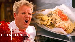 Chef Puts Salmon In The Freezer Instead Of The Fridge | Hell's Kitchen
