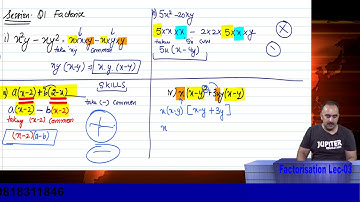 Factorisation lec 03 part-02 by Sameer Kohli sir