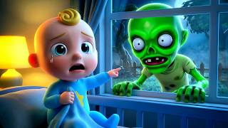 Zombie at the Window! | Baby Max is Scared | Zombie Song for Toddlers