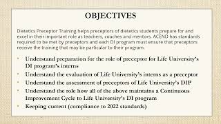MANUAL FOR PRECEPTOR   powerpoint   Orientation example