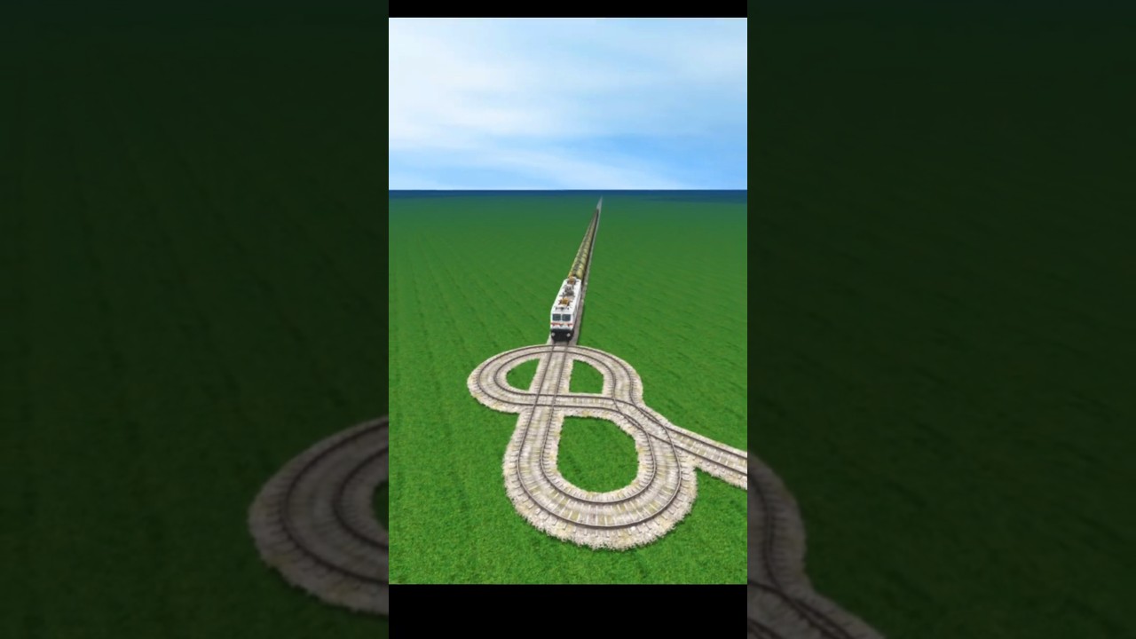 Crazy Funny Train Crossing On Dangerous Tracks 😱🔥 Indian Train Simulator 