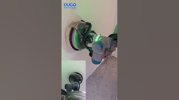 Wall grinding with collaborative #robot #collaborativerobot #robotics #duco #automation #cobot