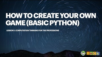 Lesson 1 - Computational Thinking for the Professions Intro (Higher Level)