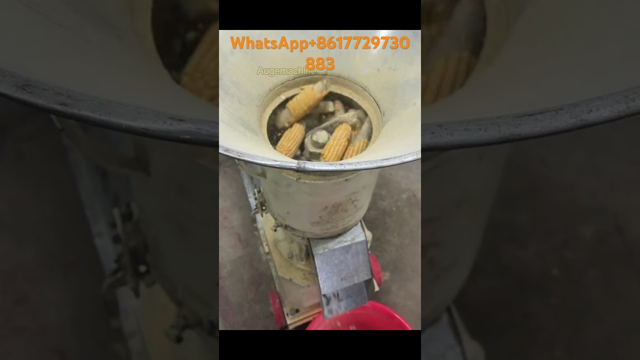 New 260 pellet machine uses corn cob to make feed pellets