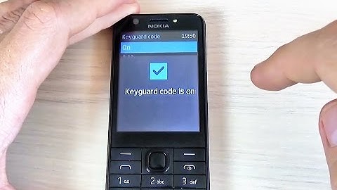 Nokia 230 - How to ENABLE/ DISABLE Screen Security Code