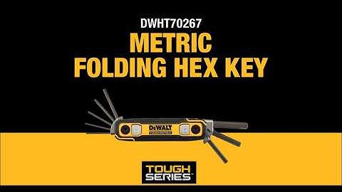NEW Dewalt Metric Folding Hex Key DWHT70267