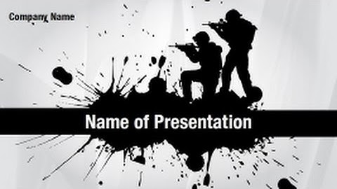 Military Sign PowerPoint Video Template Backgrounds - DigitalOfficePro #01280V