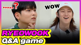 [4K] Super Junior RYEOWOOK Q&A game 😁😁 (ENG SUB)