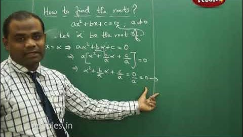 Quadratic Expressions I How to find Root I Intermediate II Year-Maths-IIA | AP & TS Syllabus