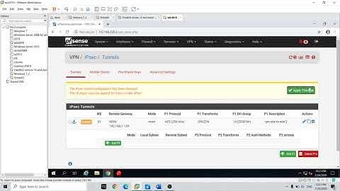 Firewall Pfsense - VPN Site to Site
