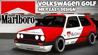 Easy Marlboro Volkswagen Golf Design | Car Parking Multiplayer screenshot 3