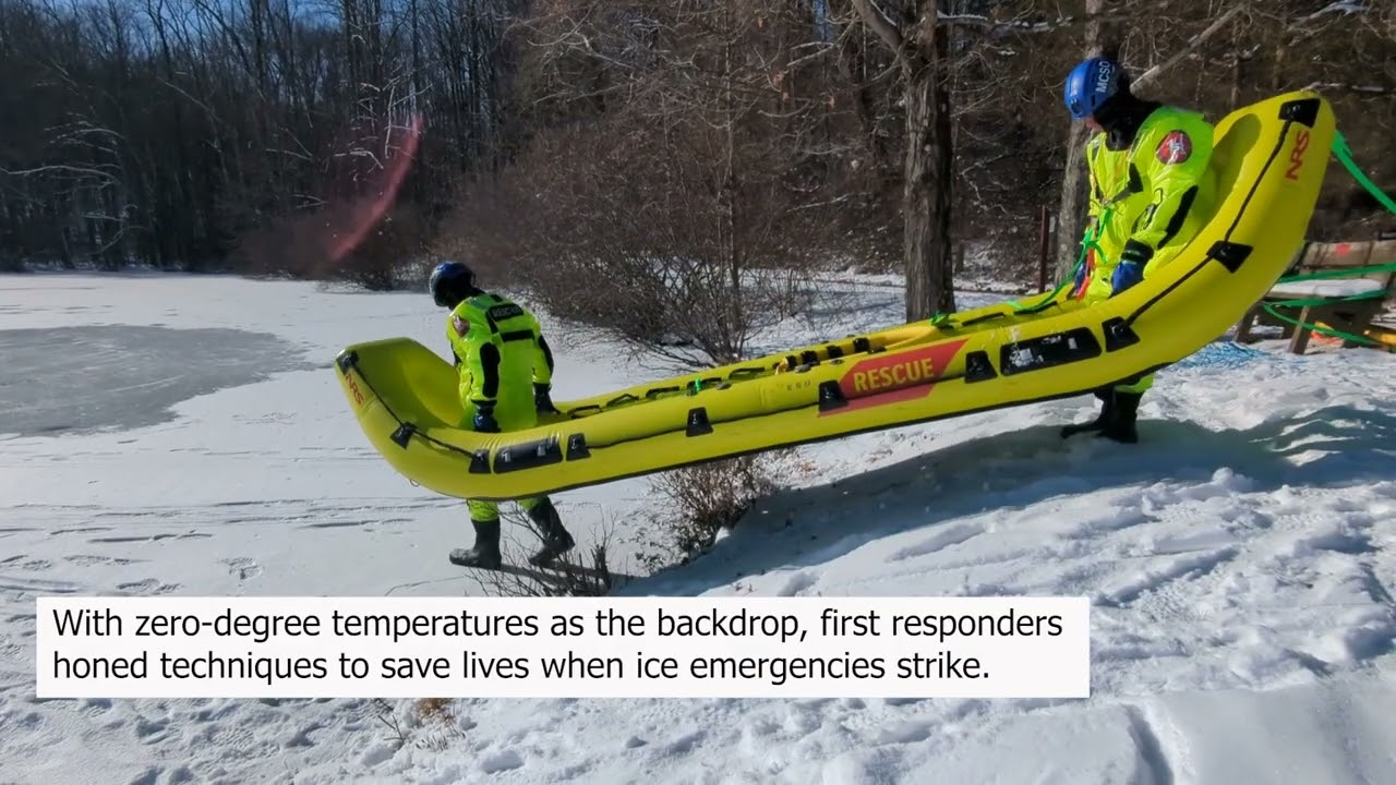 Morris County Sheriff’s Office Emergency Services Unit/Morris Township Fire Dept. Ice Rescue Drill