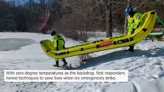 Morris County Sheriff’s Office Emergency Services Unit/Morris Township Fire Dept. Ice Rescue Drill