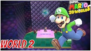 Super Mario 3D World- Walkthrough Part 2 - World 2 100% Nintendo Switch Gameplay